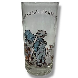 Vintage Holly Hobbie 1978 Drink Glass The World is full of Happy Surprises